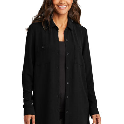 Women's Textured Crepe Long Tunic Thumbnail