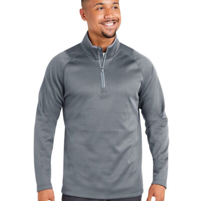 Men's Waffle Fleece Quarter-Zip Pullover Thumbnail