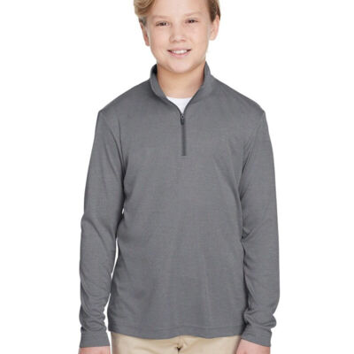 Youth Zone Sonic Heather Performance Quarter-Zip Pullolver Thumbnail