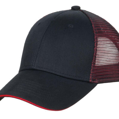 Double Mesh Snapback Sandwich Bill Cap Thumbnail