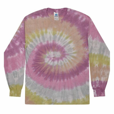 Unisex Tie-Dyed Long Sleeve T-Shirt Thumbnail