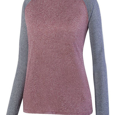 Women's Kinergy Two Color Long Sleeve Raglan T-Shirt Thumbnail