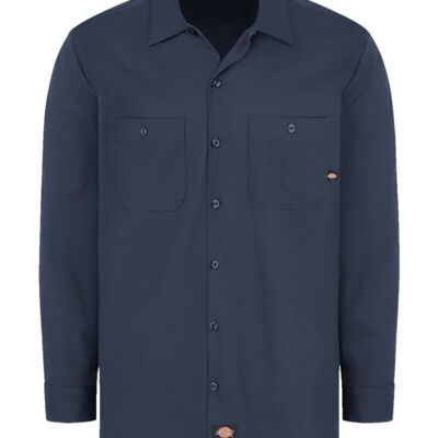 Men's Tall Industrial Cotton Long Sleeve Work Shirt Thumbnail
