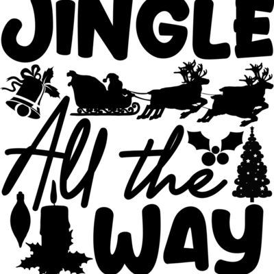 Jingle All the Way SVG Cut File 01 Thumbnail
