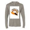 Unisex Triblend Hooded Long Sleeve Pullover T-Shirt Thumbnail