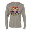 Unisex Triblend Hooded Long Sleeve Pullover T-Shirt Thumbnail
